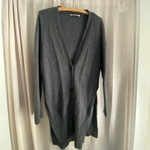 Everlane Charcoal Cardigan Sweater